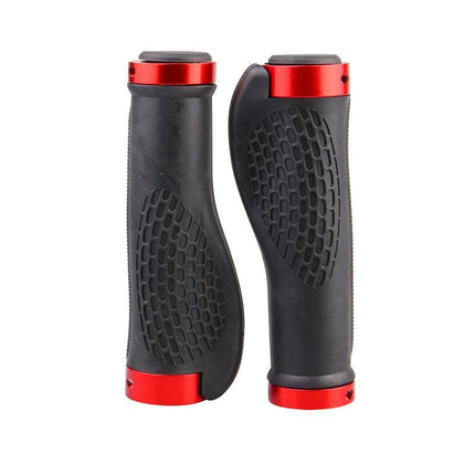 Ergonomic MTB Bike Handlebar Grips 2PCS Lock On Rubber Cycling Mountain Bicycle - Black