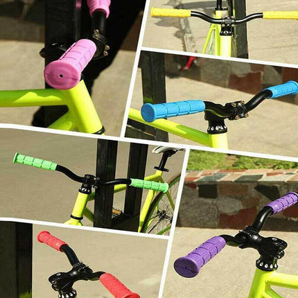 Rubber Grips For Bmx Mtb Cycle Road Mountain Bike Scooter Bicycle Handle Bar - Black