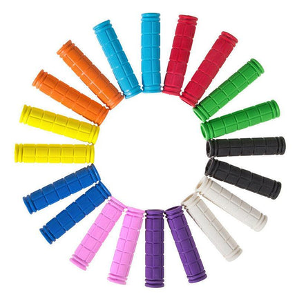 Rubber Grips For Bmx Mtb Cycle Road Mountain Bike Scooter Bicycle Handle Bar - Light Blue