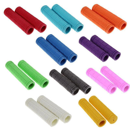 Rubber Grips For Bmx Mtb Cycle Road Mountain Bike Scooter Bicycle Handle Bar - Light Blue