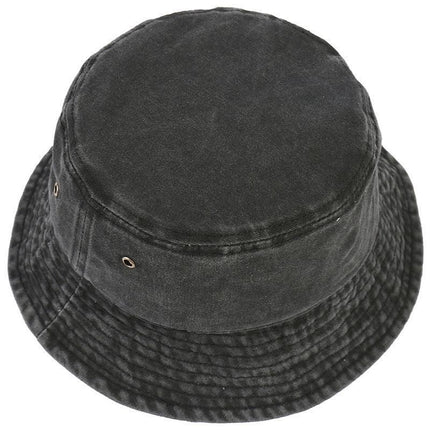 Unisex Men Women Washed Cotton Outdoor Camping Sports Bucket Hats Fisherman Hat - Blue 2