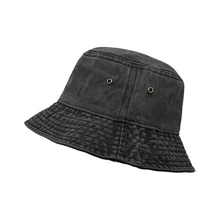 Unisex Men Women Washed Cotton Outdoor Camping Sports Bucket Hats Fisherman Hat - Orange