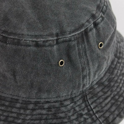 Unisex Men Women Washed Cotton Outdoor Camping Sports Bucket Hats Fisherman Hat - Orange