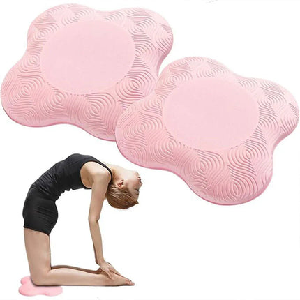 2pcs Thick Yoga Kneeling Mat Knee Cushion for Elbow Support Gym Workout Pad - Blue