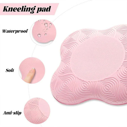 2pcs Thick Yoga Kneeling Mat Knee Cushion for Elbow Support Gym Workout Pad - Grey