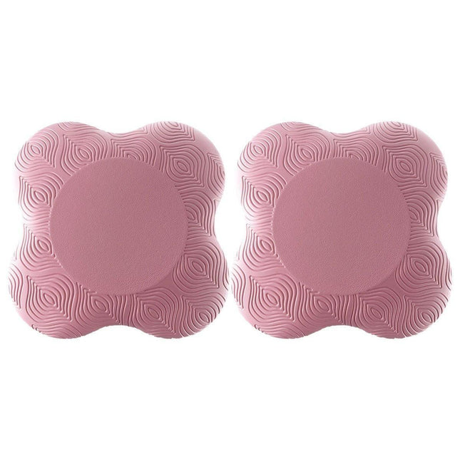 2pcs Thick Yoga Kneeling Mat Knee Cushion for Elbow Support Gym Workout Pad - Pink