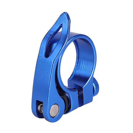 Quick Release Bicycle Seat Tube Clamp Multi Color Lever Lock Cycling Accessories - Golden-3-1