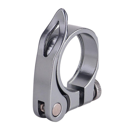 Quick Release Bicycle Seat Tube Clamp Multi Color Lever Lock Cycling Accessories - Golden-3-1