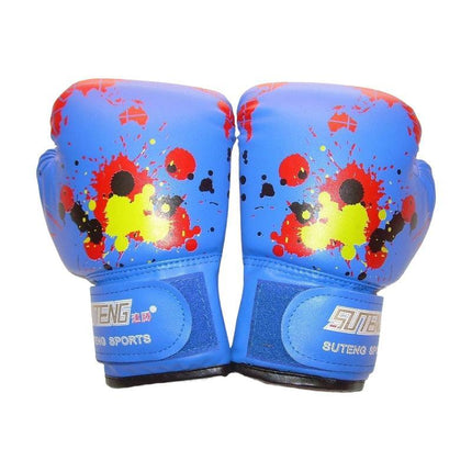 Boxing Sparring Training Gloves MMA Kickboxing Punching Gloves for Practice Sessions - Blue