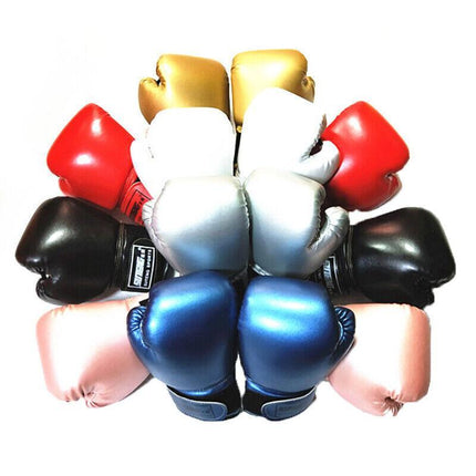 Boxing Sparring Training Gloves MMA Kickboxing Punching Gloves for Practice Sessions - Silver