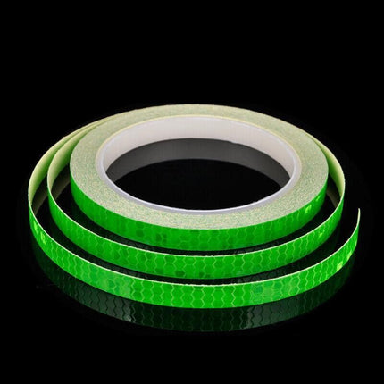 8m Reflective Tape for Bikes Cars Motorcycles Waterproof High Visibility Strip - Blue