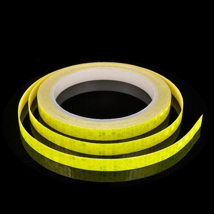 8m Reflective Tape for Bikes Cars Motorcycles Waterproof High Visibility Strip - Green