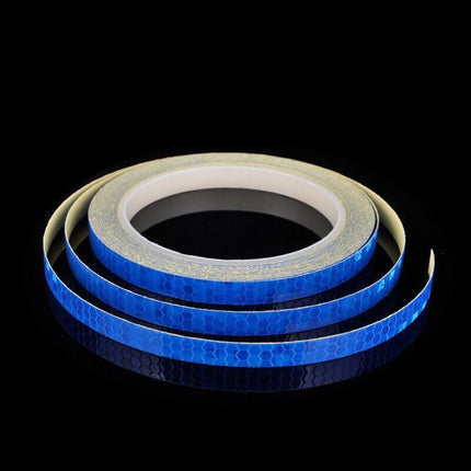 8m Reflective Tape for Bikes Cars Motorcycles Waterproof High Visibility Strip - Black-Yellow