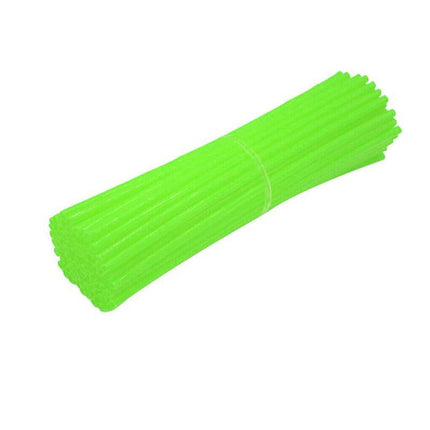 72PCS Wheel Spoke Wrap Sleeves Mountain Bike Bicycle Mtb Wraps Skins Covers - Orange