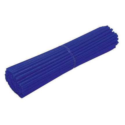 72PCS Wheel Spoke Wrap Sleeves Mountain Bike Bicycle Mtb Wraps Skins Covers - Purple