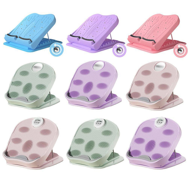 Inclined Pedal Leg Stretcher Multifunctional Stretching Plate Exercise Tool - Pink-Basic