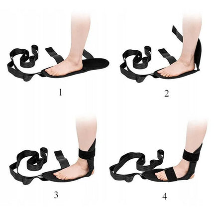 Adjustable Yoga Stretching Strap Foot Leg Trainer for Flexibility and Balance