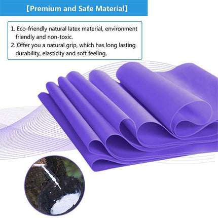 1.5m Elastic Yoga Stretch Resistance Bands Exercise Fitness Band Theraband - Blue