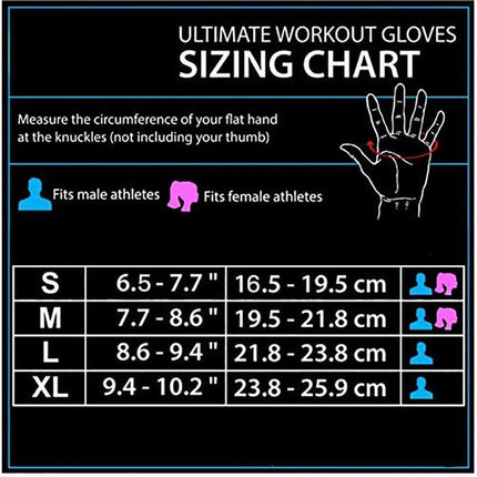 Weight Lifting Training Gloves Women Men Fitness Sports Body Building Gym Gloves - XL