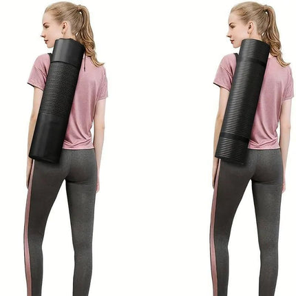 Yoga Mat Dance Mat Sports and Fitness Jump Rope Mat for Men and Women Exercise - Blue