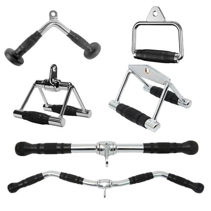 Cable Pulley Attachment Tricep Rope V Grip LAT Pull Down Gym Accessory - Close Grip Triangle