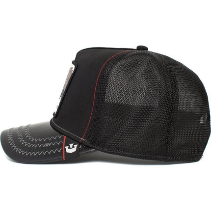 Goorin Brothers Baseball Trucker Cap Hat Snapback Godzilla Dinasaur Tyrant Monster - Black