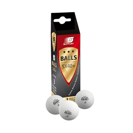 1 Pack of 3 Sunflex Table Tennis Balls Ping Pong Racket Racquet Game