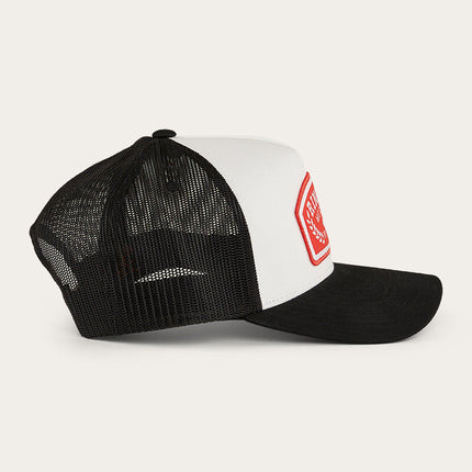 Ringers Western Wheatbelt Trucker Baseball Cap Hat in White/Red