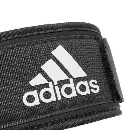 Adidas Weight Lifting Belt Back Support Gym Training Body Building Small - Black