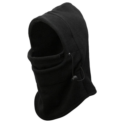 Thermal Fleece Balaclava Face Mask Beanie Hat Ski Snowboard Motorbike - Black