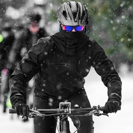 Thermal Fleece Balaclava Face Mask Beanie Hat Ski Snowboard Motorbike - Black