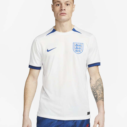 Nike Mens England National 2023 Stadium Home Dri-FIT Soccer Football Jersey Top - XL