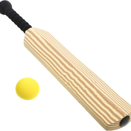 Kids Soft Foam Sturdy Cricket Bat & Ball Set 58cm Backyard Beach Sports Toy Kit