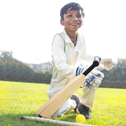 Kids Soft Foam Sturdy Cricket Bat & Ball Set 58cm Backyard Beach Sports Toy Kit