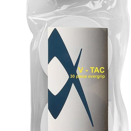 Volkl V-Tac Overgrips Bulk Tennis Badminton Squash Over Grip - White (30 Pack)