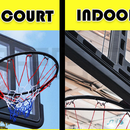 Basketball Hoop Stand System Portable Adjustable Height Ring Backboard Net Rim