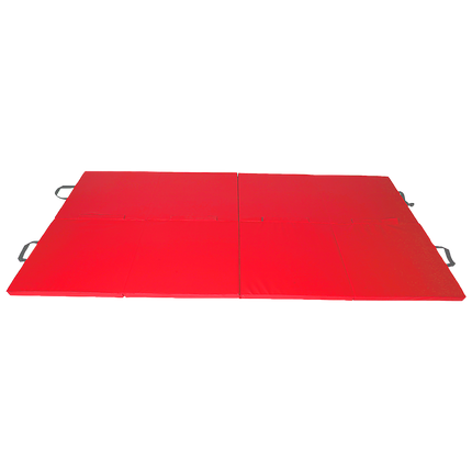 Folding Red Exercise Mat – Gymnastics, Martial Arts, Yoga, Karate & Judo Training