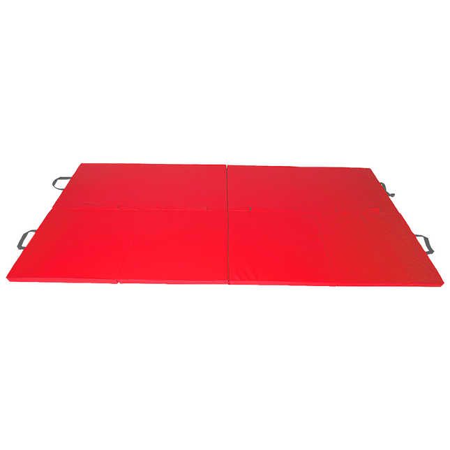 Folding Red Exercise Mat – Gymnastics, Martial Arts, Yoga, Karate & Judo Training