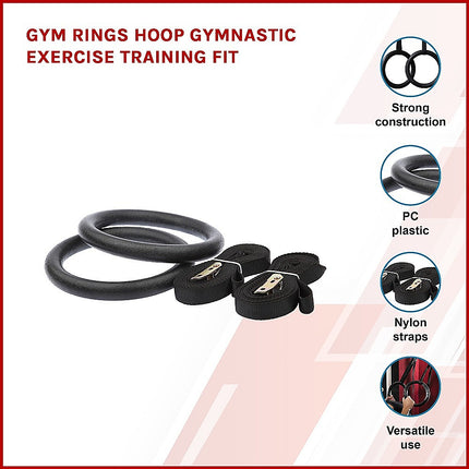 Gymnastic Rings – Adjustable Exercise Training Rings for Home & CrossFit Workouts
