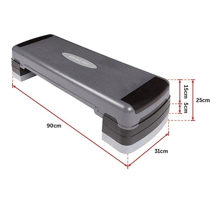 Adjustable Aerobic Step Platform – Gym Fitness Exercise Stepper for Home Workouts