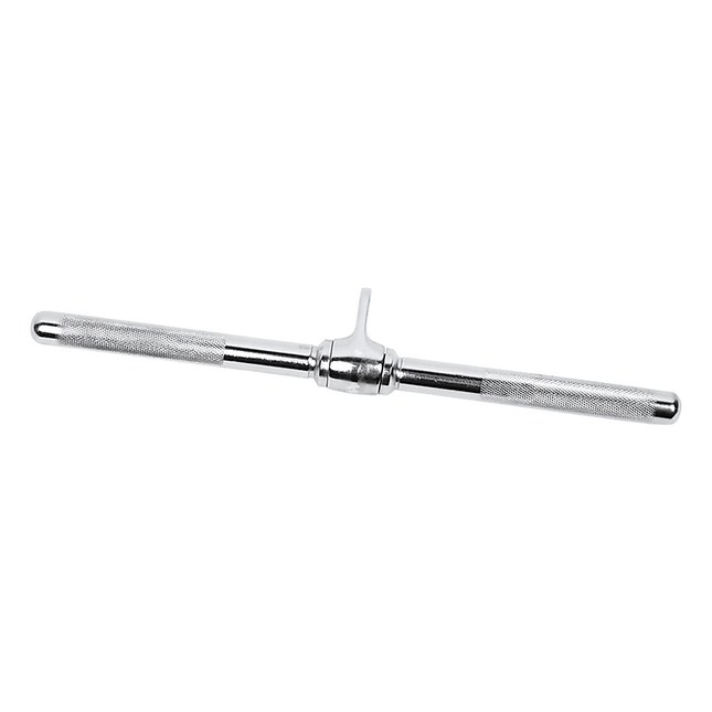 Revolving Straight Bar – Gym Cable Attachment for Tricep, Bicep & Pulley Workouts