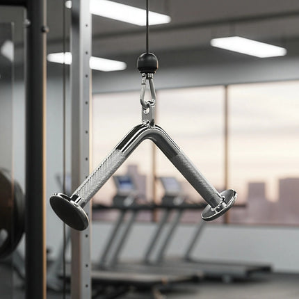 Triceps Press Push Down Bar – Gym Cable Attachment for Arm & Strength Training