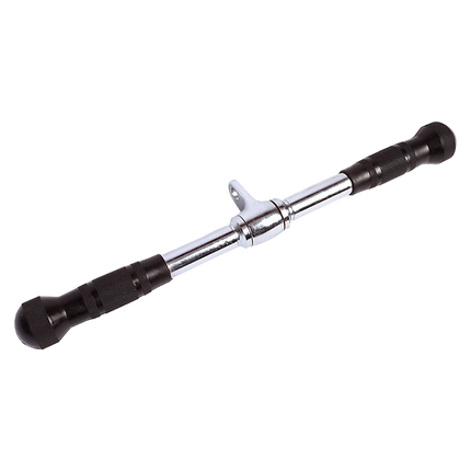 Randy & Travis Rubber Coated Solid Straight Bar Attachment for Cable Machines