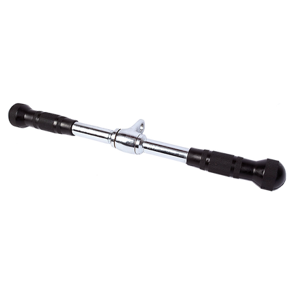 Randy & Travis Rubber Coated Solid Straight Bar Attachment for Cable Machines