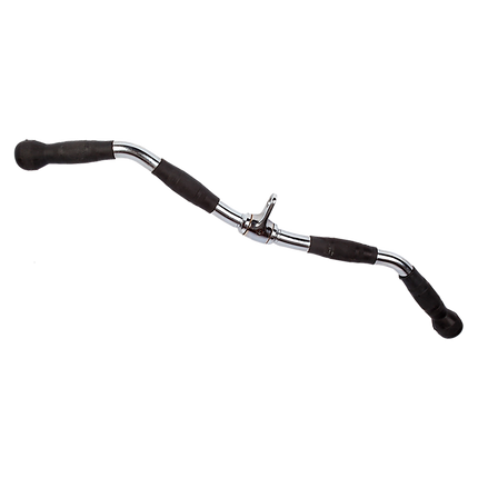 Randy & Travis Rubber-Coated Revolving Curl Row Bar Attachment for Gyms