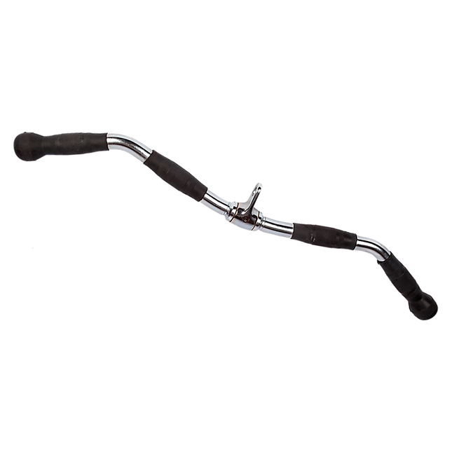 Randy & Travis Rubber-Coated Revolving Curl Row Bar Attachment for Gyms