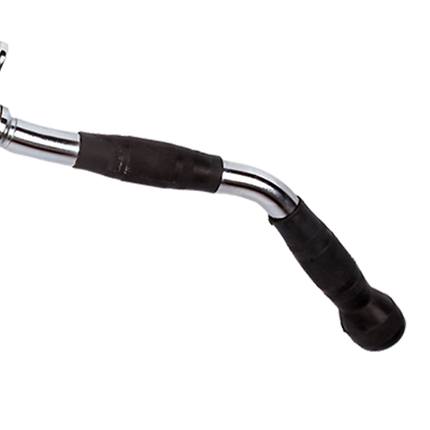 Randy & Travis Rubber-Coated Revolving Curl Row Bar Attachment for Gyms