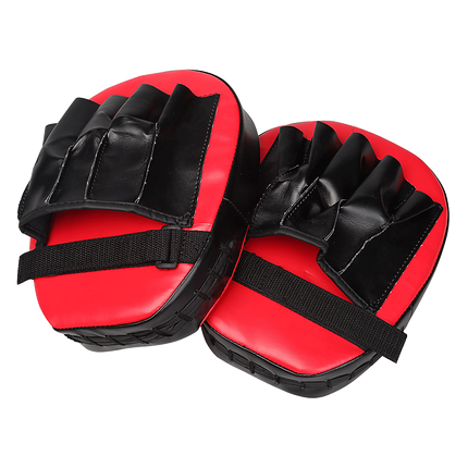 2 x Thai Boxing Punch Focus Gloves Kit Training Red & Black Pads