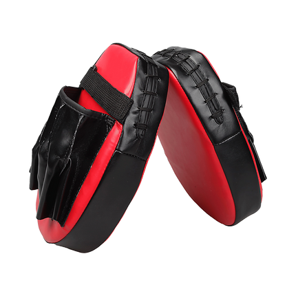 2 x Thai Boxing Punch Focus Gloves Kit Training Red & Black Pads