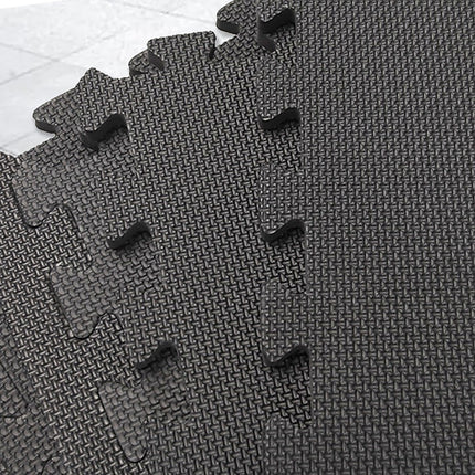 4 Tiles EVA Interlocking Gym Floor Mats – Home Fitness Puzzle Exercise Mat Set